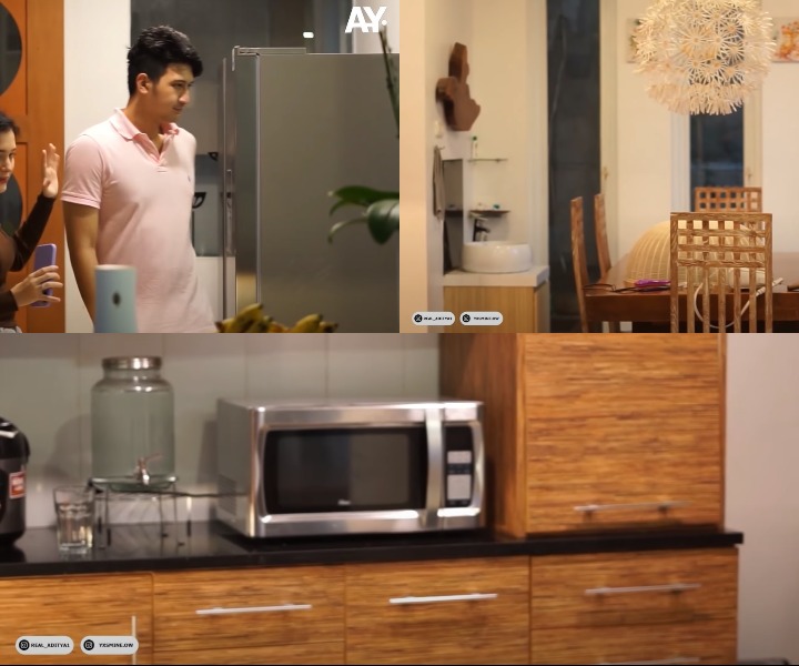 Meja makan dan dapur