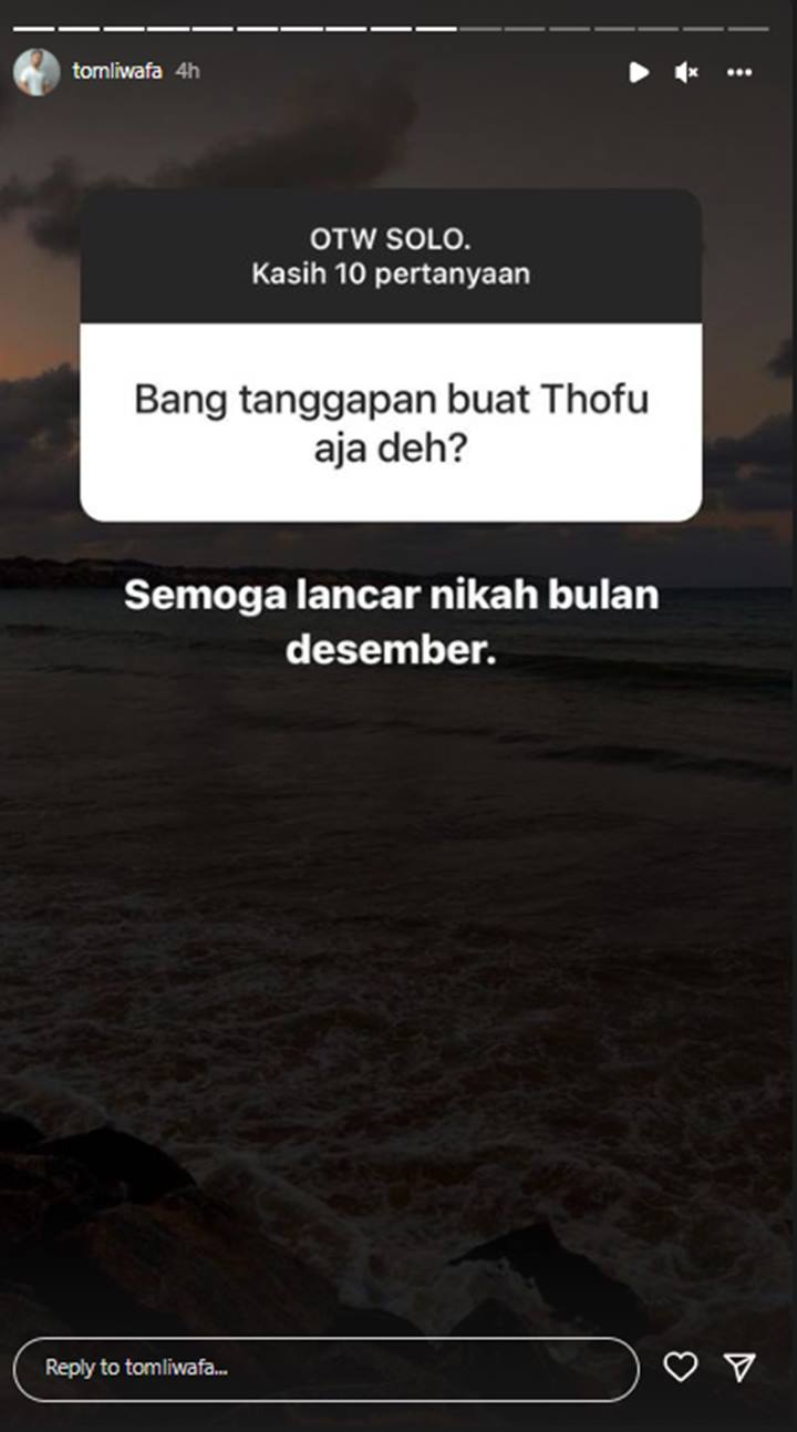 Tom Liwafa Bocorkan Fuji dan Thariq Halilintar Bakal Nikah Bulan Desember?