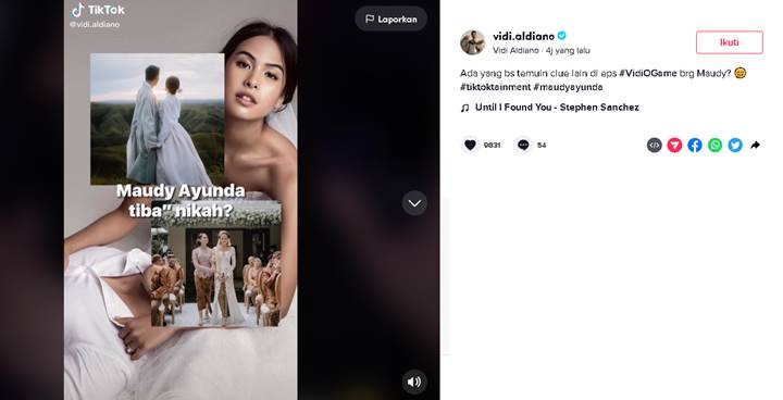 Dibongkar Sahabat, Ternyata Ini Kode Keras Maudy Ayunda Sebelum Menikah dengan Jesse Choi