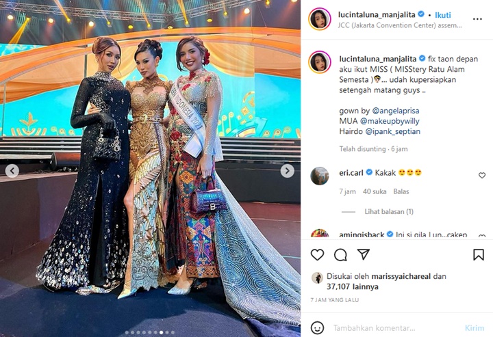 Lucinta Luna dan Millen Cyrus \'Saingan\' Saat Hadiri Final Putri Indonesia 2022, Siapa Lebih Oke?