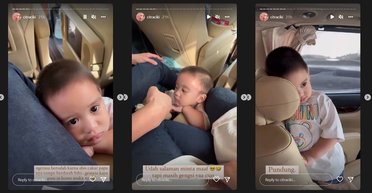 Momen putra Citra Kirana dan Rezky Aditya