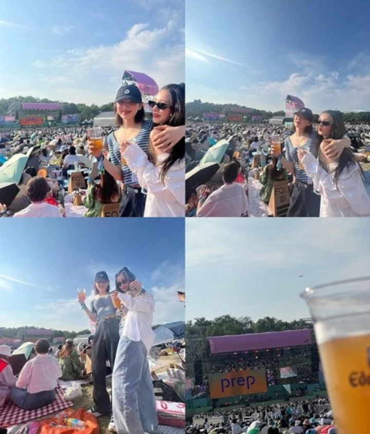 Irene dan Wendy Red Velvet Senang-Senang di Seoul Jazz Festival Sambil Minum Bir
