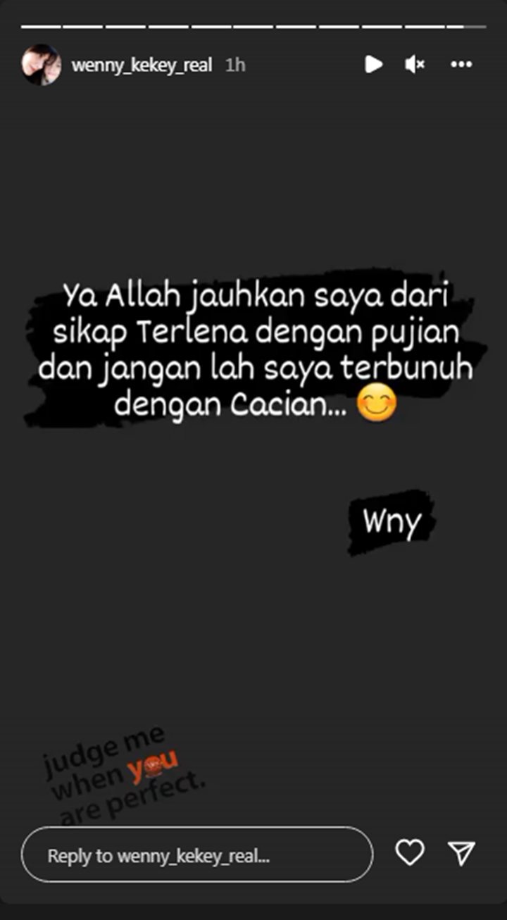 Usai Dapat Dukungan dari Kekey, Wenny Ariani Kini Balas Makjleb Nyinyiran Haters
