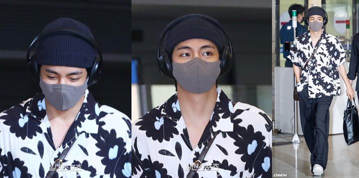 V BTS Pulang Sendirian dari Amerika