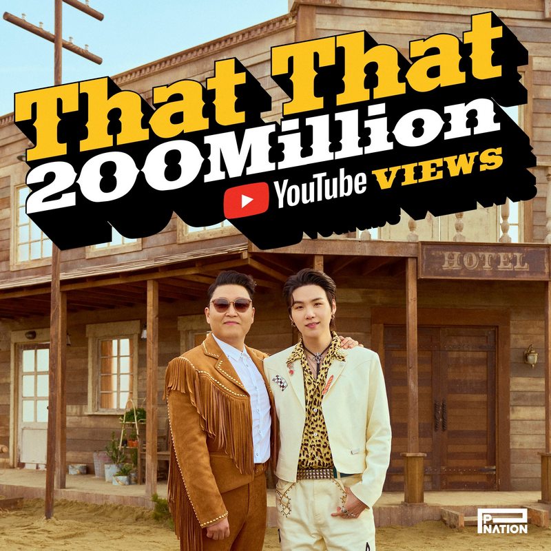 PSY \'That That\' Feat Suga BTS Sukses Jadi MV Perdana di 2022 Capai 200 Juta Views