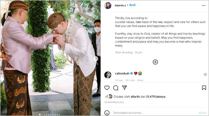 Jesse Choi Dapat ‘Catur Wedha’ dari Ayah Maudy Ayunda, Isinya Bikin Raline Shah ‘Mewek’
