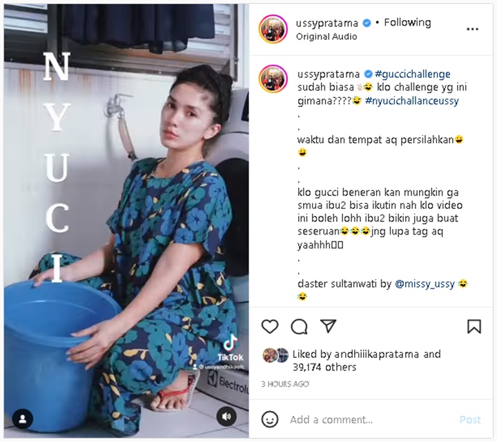 Ussy Sulistiawaty Minta Ramaikan Tren Ini Banjir Pujian