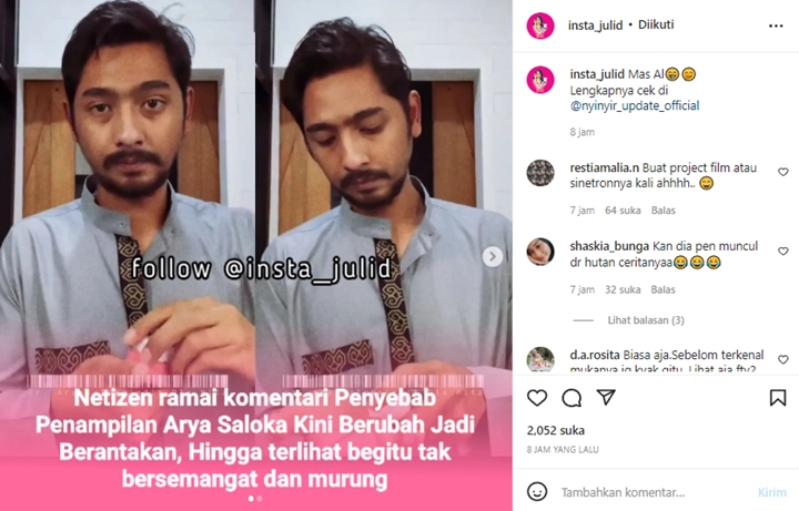 Arya Saloka Dibilang Makin Berantakan dan Tak Dikenali, Inikah Faktanya?