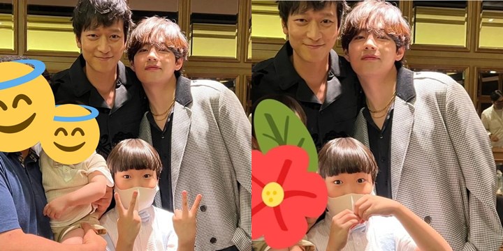 Potret V BTS dan Kang Dong Won Bareng Bocil di Premiere \'Broken\' Disebut Bak Keluarga