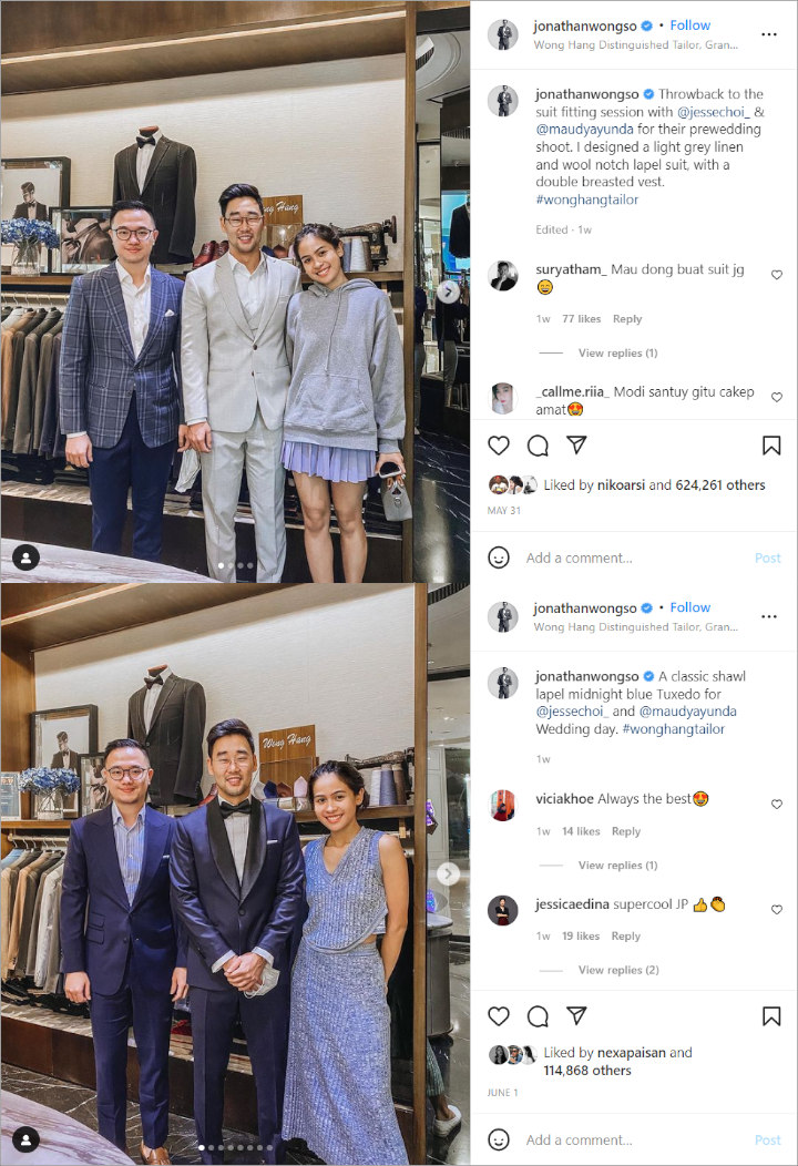 Cara Maudy Ayunda \'Sembunyikan\' Jesse Choi Dari Publik Bikin Desainer Baju Pengantin Tercengang