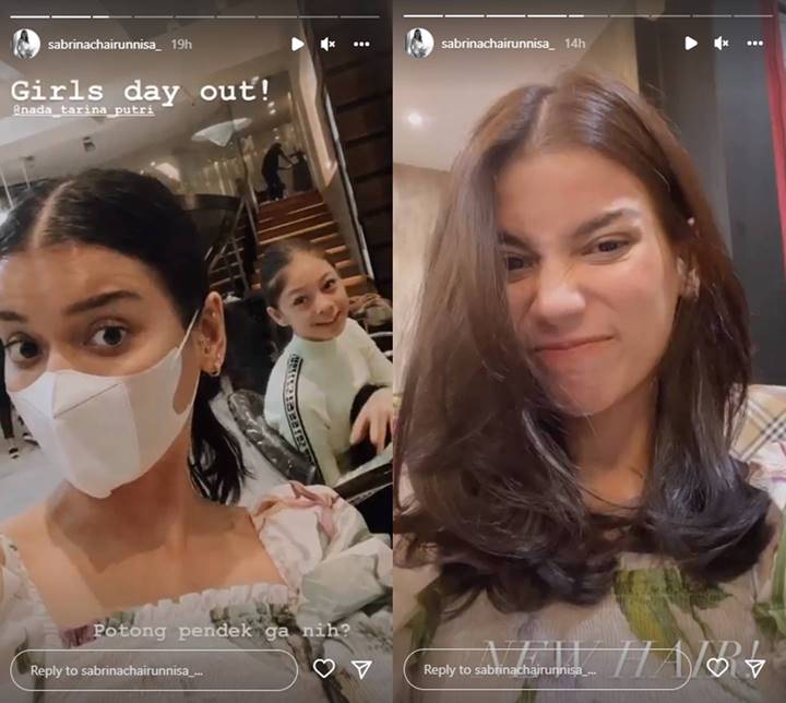 Tak Lagi Hitam-Panjang, Sabrina Chairunnisa Make Over Rambut Pasca Nikah Jadi Begini