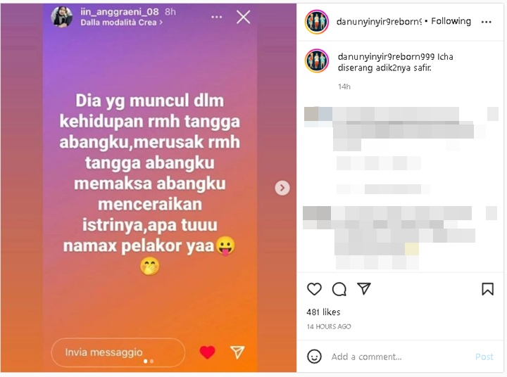 Marissya Icha Diserang Adik Safir, Dituding Pelakor