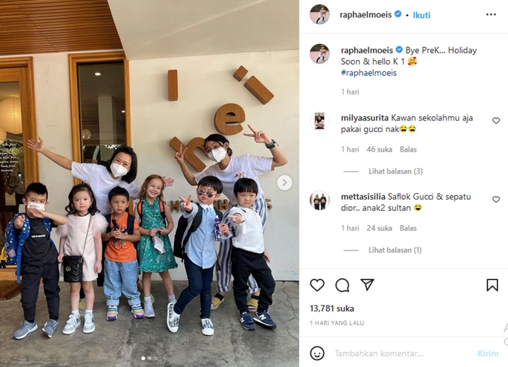 Raphael Putra Sandra Dewi Dandan Necis Bak Tuan Muda, Circle Pertemanan Gak Kaleng-kaleng