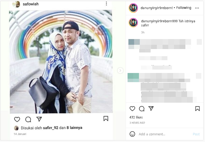Muncul Sosok Wanita Diduga Istri Safir, Penampilan Disorot Hingga Dibandingkan dengan Marissya Icha
