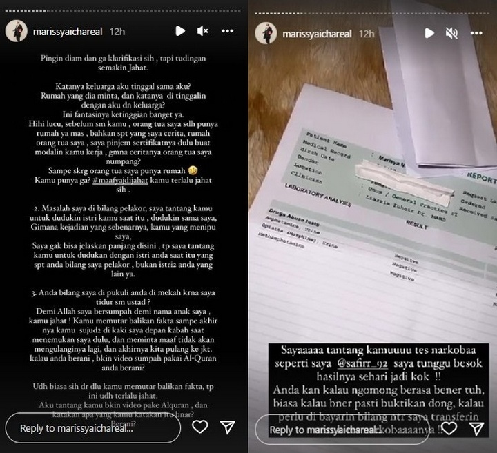 Klarifikasi Marissya Icha