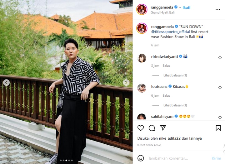 Rangga Moela Berani Tampil Beda Dalam Gelaran Fashion Show Terbaru, Anting Bikin Salfok