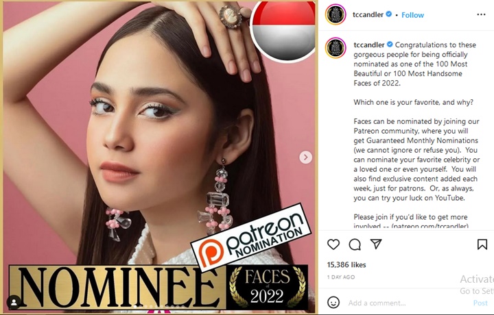 Syifa Hadju Saingi Seo Ye Ji Masuk Nominasi Wanita Tercantik di Dunia, Voting Imbang?