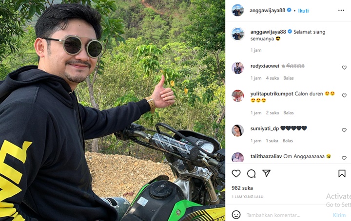 Angga Wijaya Perdana Muncul Usai Gugat Cerai Dewi Persik, Bagikan Postingan Galau