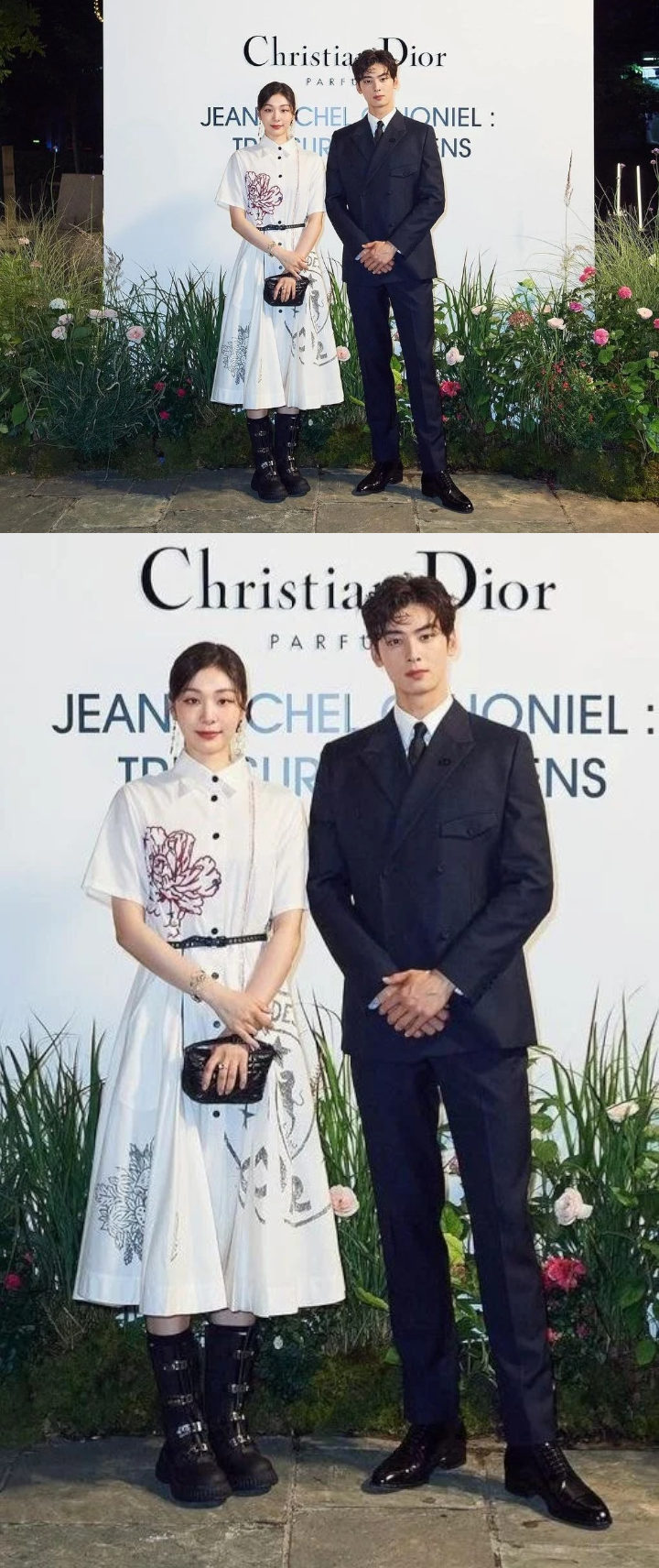 Potret Kebersamaan Cha Eunwoo ASTRO dan Kim Yuna di Event Dior