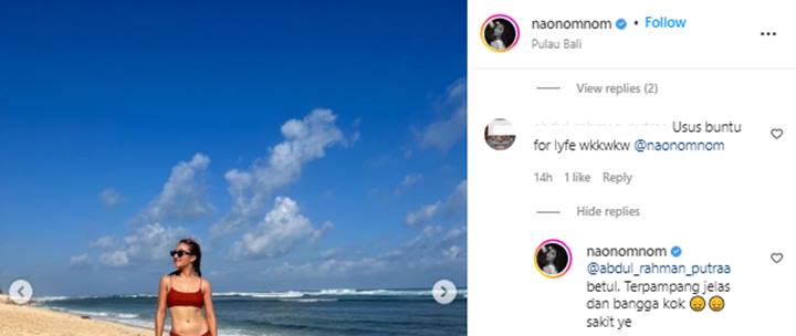 Naomi Zaskia Pamer Foto Seksi Pakai Bikini, Bekas Luka Di Perut Jadi Sorotan