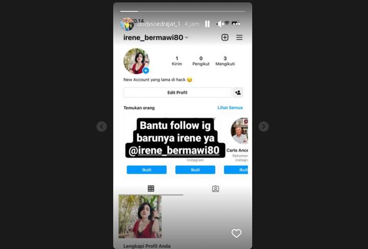 Kakak Marissya Icha Buat IG Baru Usai Akun Lama Diduga Hilang, Doddy Sudrajat Pamer ‘Dukungan’