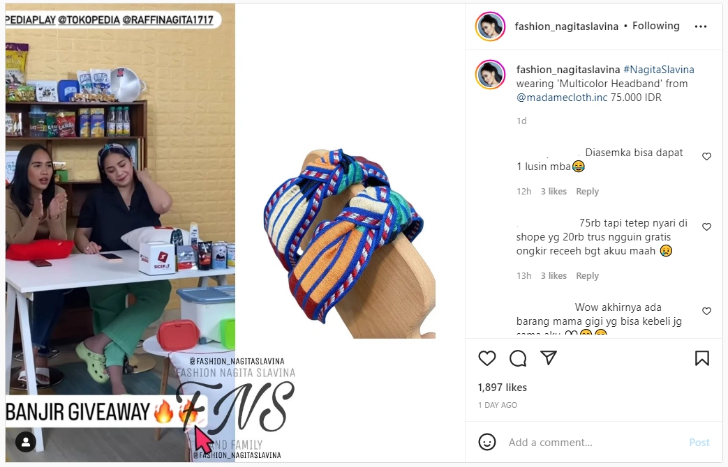 Biasa Branded, Nagita Slavina Pakai Barang Murah Ini Disambut Heboh
