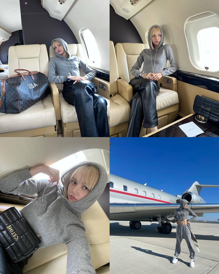 V BTS dan Lisa BLACKPINK Kompak Pamer Foto-Foto di Jet Pribadi 2