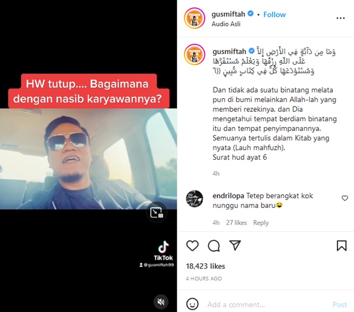 Holywings Resmi Ditutup, Ustaz Syam dan Gus Miftah Kompak Tanggapi Nasib Para Karyawan
