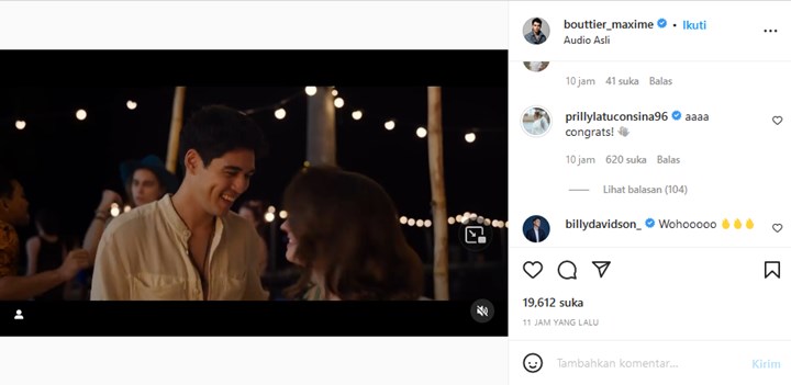 Prilly Latuconsina Langsung Trending Cuma Gara-gara Komen di Postingan Maxime Bouttier