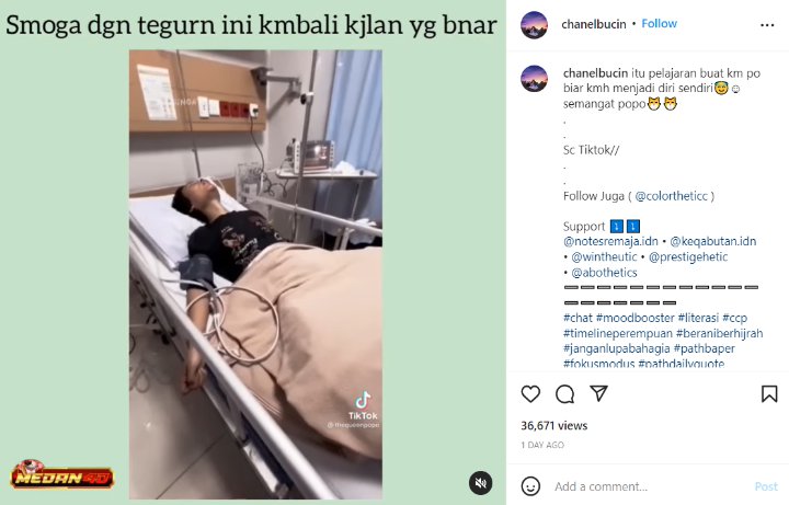 Disebut Meninggal Dunia, Foto Popo Barbie Terbaring Lemah Di Rumah Sakit Malah Ramai Ditertawakan?