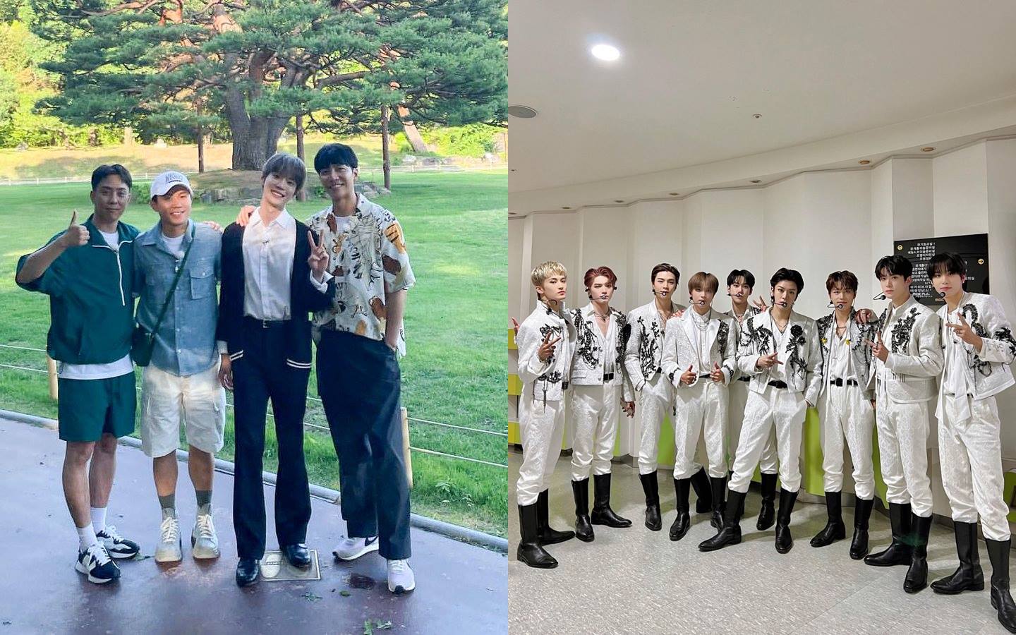 Perbandingan tinggi badan Doyoung bersama NCT 127 dan member \
