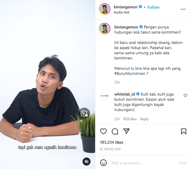 Bintang Emon Bicara Soal Komitmen Malah Dikira Sindir Ustaz Yusuf Mansur, Sengaja?
