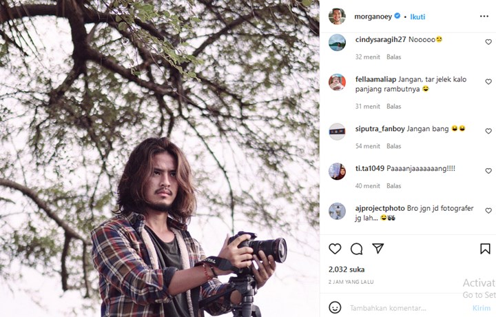 Niat Panjangkan Rambut Ala Johnny Depp, Morgan Oey Malah Ramai Diprotes Fans