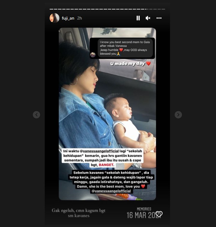 Fuji Kenang Perjuangan Vanessa Angel Rawat Gala