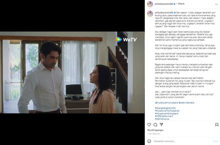 Masih Single, Prilly Latuconsina Belajar Banyak Soal Pernikahan dari Series \'My Lecture My Husband\'
