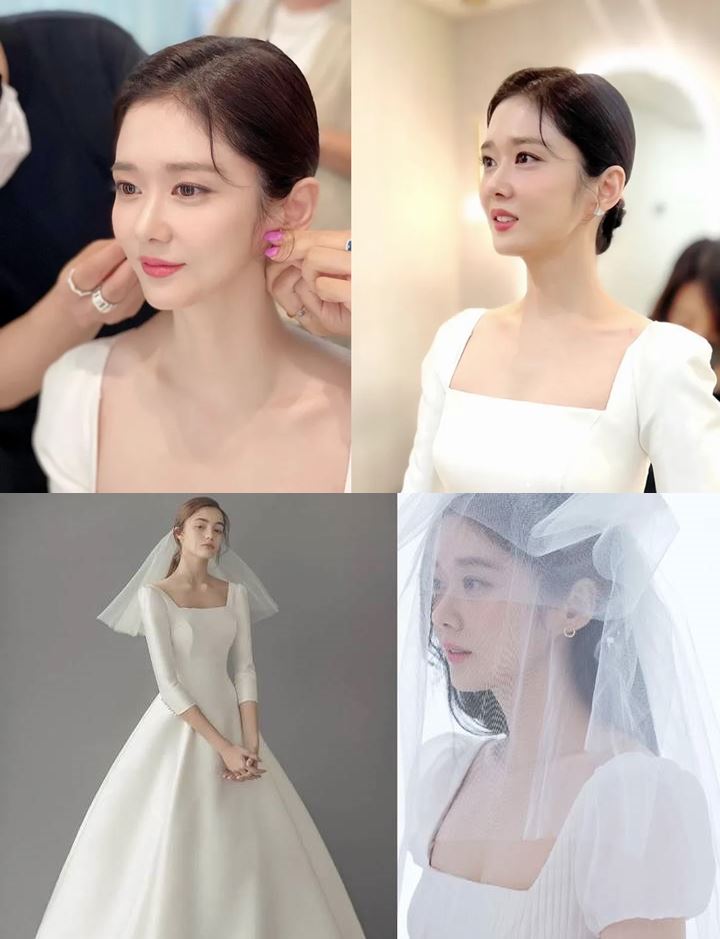 Gaun Pengantin Jang Nara Saat Menikah Jadi Tren, Ini Detail Penampilan Simpel Tapi Elegan