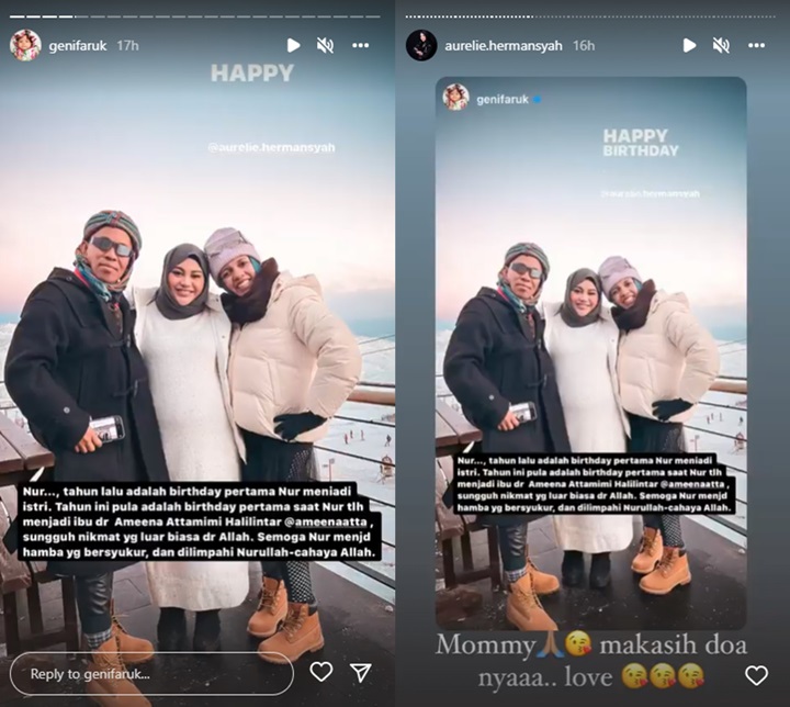 OTW Indonesia, Ibunda Atta Halilintar Tulis Doa Menyentuh di Momen Ultah Aurel Hermansyah