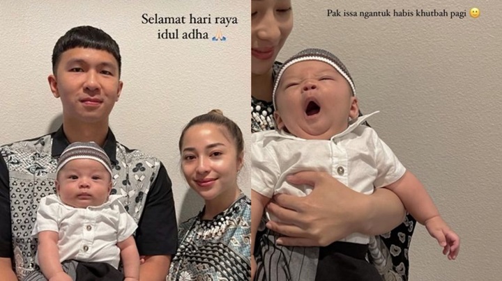 Putra Nikita Willy Perdana Rayakan Idul Adha di Amrik, Penampilan Ala Pak Haji Bikin Gemas