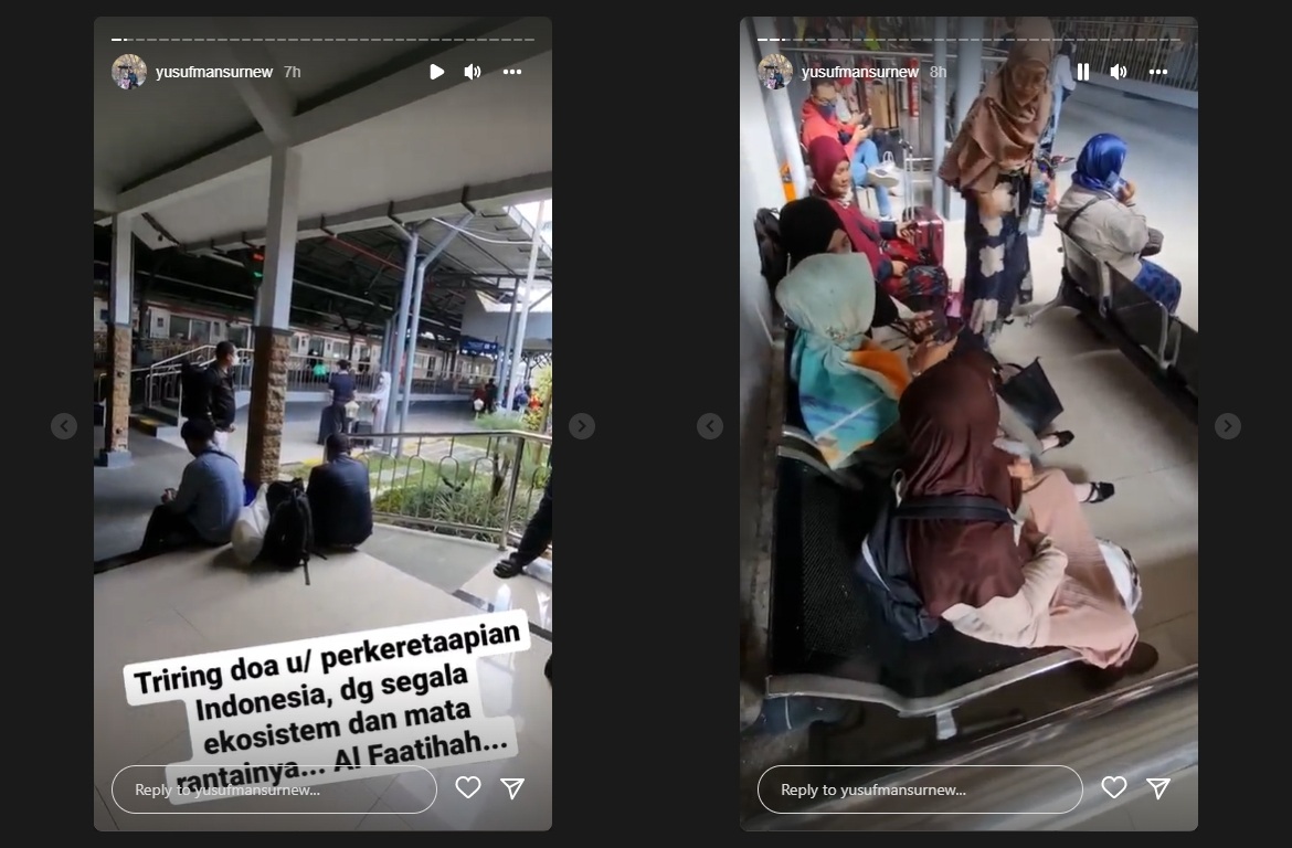 Ustaz Yusuf Mansur Curhat Tak Kebagian Tempat Duduk di Stasiun