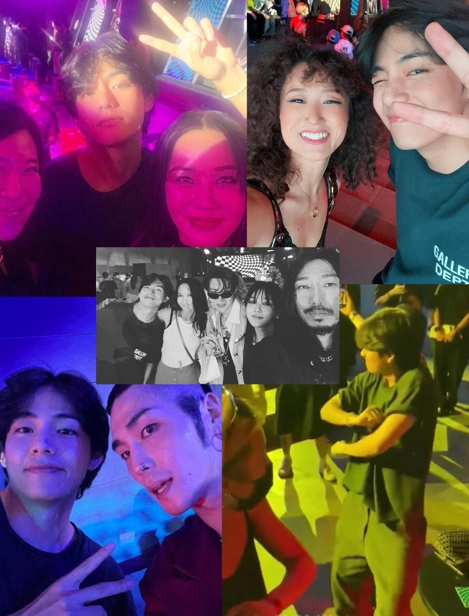 Social Butterfly, V BTS Ajak Wooga Squad Hingga Pose Bareng Banyak Selebriti di Pesta J-Hope