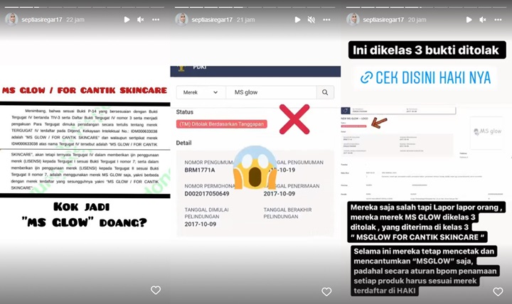 Serang Balik, Septia Siregar Bongkar \'Kebohongan\' Pihak Juragan 99 Terkait Status Merek MS Glow