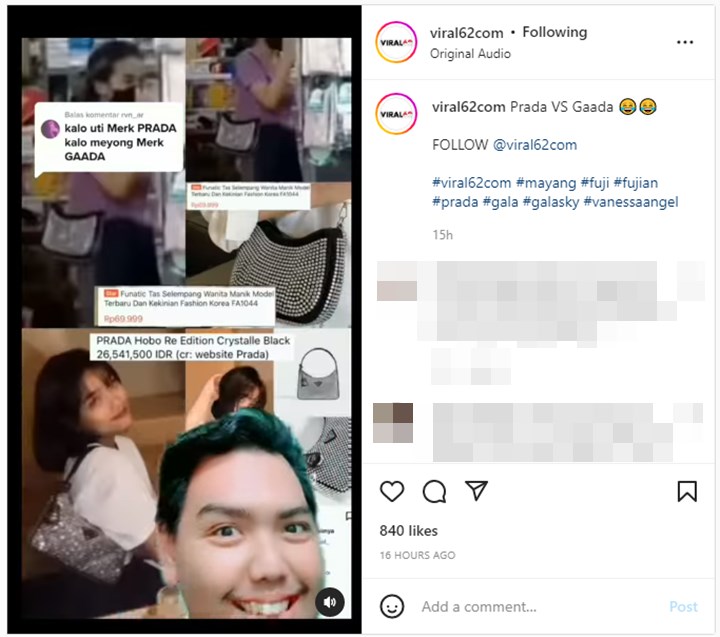 Mayang Disindir Tiru Tas Fuji Seharga Rp 26,5 Juta, Nama Brand Dipertanyakan