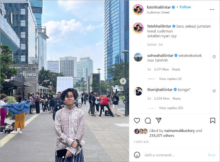 Isu Pacari Laura Moane \'DJS\', Gaya Fateh Halilintar Di Citayam Fashion Week Greget Banget