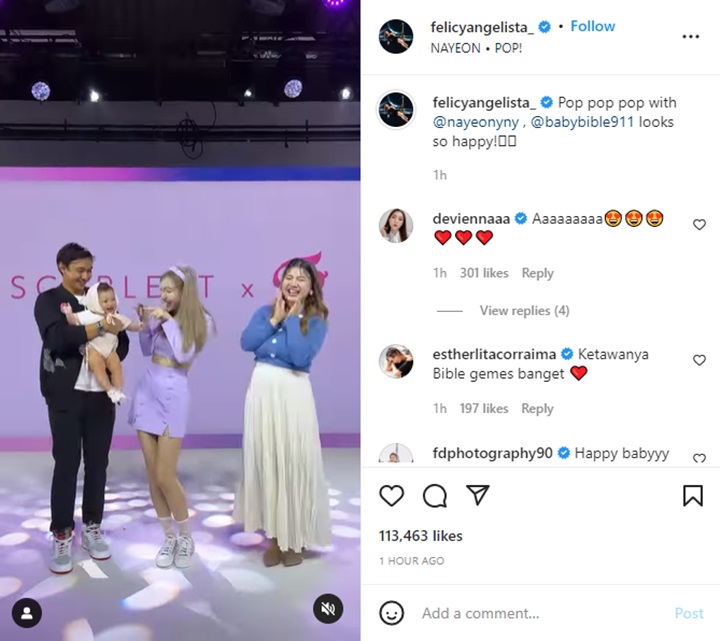 Felicya Angelista Ngedance Bareng Nayeon TWICE, Interaksi Bible Bikin Netter \'Janji Gak Iri\'