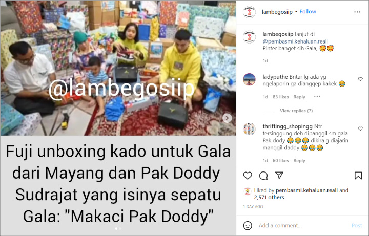 Gala Sky Bareng Fuji Unboxing Kado Ultah Dari Doddy Sudrajat Dan Mayang, Ucapannya Bikin Gemas!
