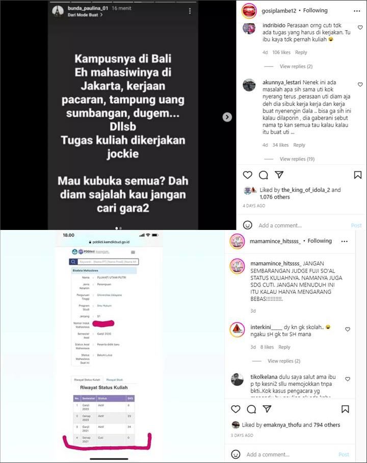 Ngadi-Ngadi, Kubu Doddy Sudrajat Diduga Sindir Fuji Bolos Sampai Ngejoki Tugas Kuliah?