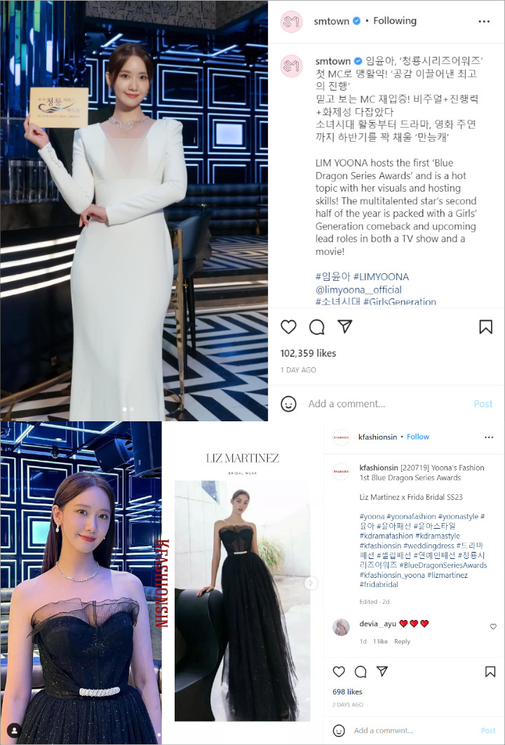 Blue Dragon Series Awards 2022: Model Transparan, YoonA SNSD Sebenarnya Tampil Berani Di Gaun Kedua?