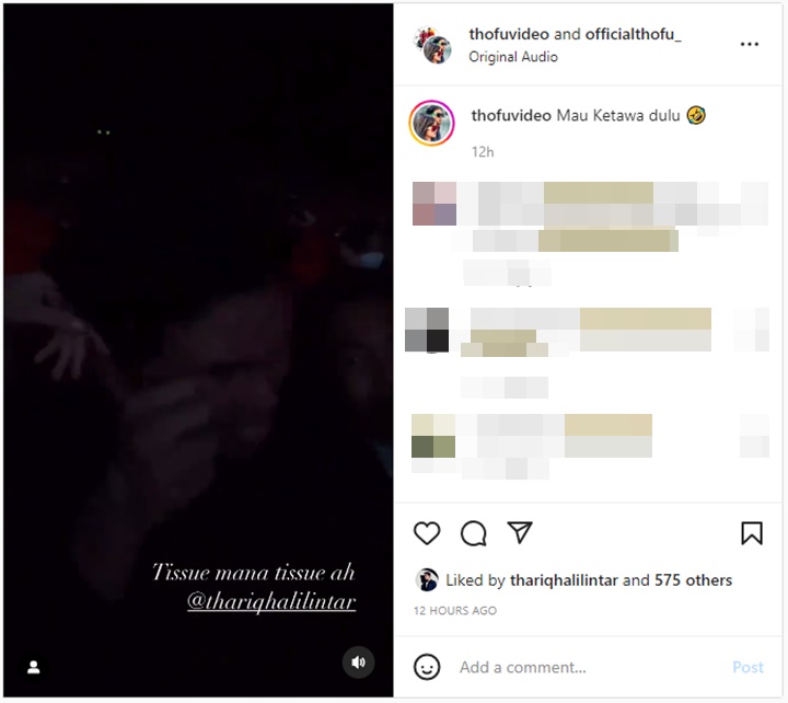 Nonton Film Perdana Fuji, Reaksi Datar Thariq Halilintar Jadi Perbincangan