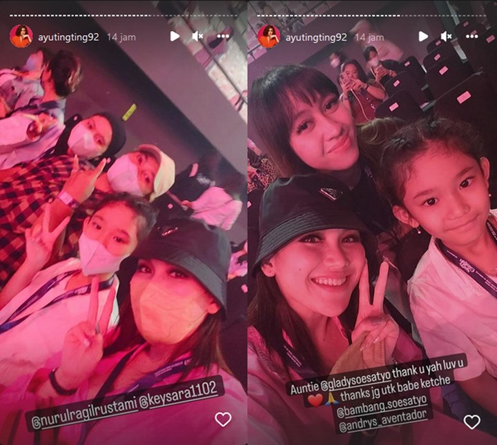 Dandan Kasual, Ayu Ting Ting Seru-seruan Nonton Fanmeeting Cha Eunwoo Bareng Kesayangan