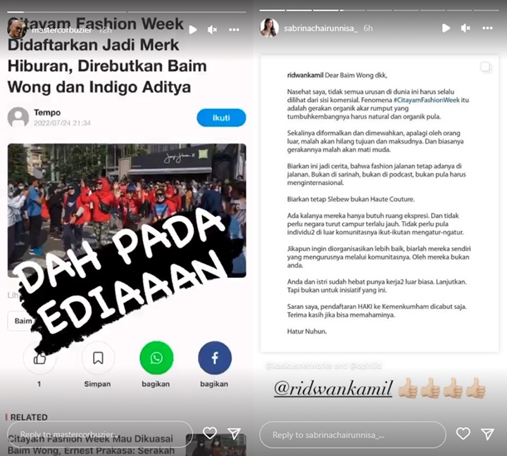Deddy Corbuzier dan Sabrina Chairunnisa Komentar Nyelekit Soal Baim Wong Patenkan \'CFW\'